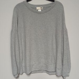 everleigh Gray Long Sleeve Blouse